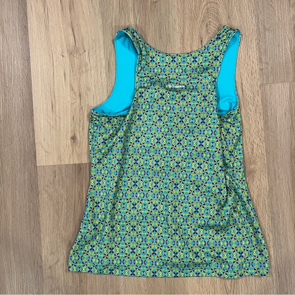 SALE Columbia Geometric Tank Top in Green and Blue - Picture 5 of 5